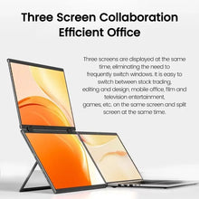 Load image into Gallery viewer, 15.6 Inch Dual Touch Screen Portable Monitor 1080P FHD With 360° Flip External Screen For PC Laptop Mac Phone Xbox PS4/5 Switch
