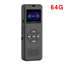 Load image into Gallery viewer, 32/64GB Digital Voice Recorder MP3 Player Mini Sound Audio Recorder Professional Recording Dictaphone Built-in Speaker FM Radio
