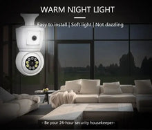 Load image into Gallery viewer, 8MP E27 Bulb WiFi Camera 4K Dual Lens Dual Screen Cam Auto Tracking Two Way Audio Night Vision CCTV Security Protection ICSEE
