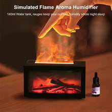 Load image into Gallery viewer, Fireplace Humidifier Aroma Flame Humidifier Fragrance Diffuser Aromatherapy Essential Oil Diffuser Fire Humidifier for Home Room
