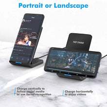 Load image into Gallery viewer, 30W Qi Wireless Charger Stand For iPhone 13 12 11 Pro X XS Max XR 8 Samsung S21 S20 S10 Fast Charging Dock Station Phone Holder
