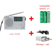 Load image into Gallery viewer, Tecsun PL-310ET Full Radio Digital Demodulator FM/AM/SW/LW Stereo Radio Portable Radio For English Russian User
