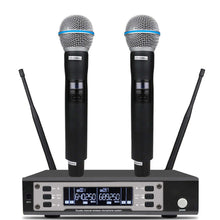 Load image into Gallery viewer, NTBD Stage Performance Show Party Hip Hop Home KTV EW135G4 UHF Professional Dual Wireless Microphne High Quality Metal Handheld - CHINA - KSM8
