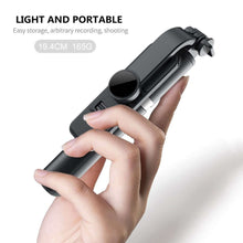 Load image into Gallery viewer, FANGTUOSI 2021 New Wireless selfie stick tripod Bluetooth Foldable Monopod With Led light remote shutter For iphone Wholesale
