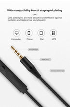 Load image into Gallery viewer, NEW Wired Earphone Mobile Phone 3.5mm Subwoofer In-ear Headphone With Microphone Tuning Stereo Headset For Huawei Xiaomi Samsung
