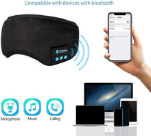 Load image into Gallery viewer, Sleep Headphones Bluetooth Eye Mask Wireless Bluetooth Music Travel Handsfree Sleeping Mask with Built-in Speakers Microphone
