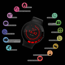 Load image into Gallery viewer, Full Touch Smart Watch Men Black Sport IP68 Waterproof Bracelet Heart Rate Monitor Sleep Monitoring Smartwatch For IOS Android
