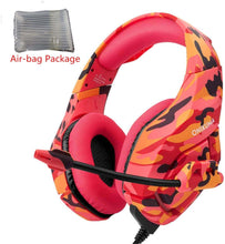 Load image into Gallery viewer, PS4 Headset Bass Gaming Headphones Game Earphones Casque with Mic for PC Mobile Phone New Xbox One Tablet - Red Camo Air-bag - China
