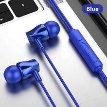 Load image into Gallery viewer, NEW Wired Earphone Mobile Phone 3.5mm Subwoofer In-ear Headphone With Microphone Tuning Stereo Headset For Huawei Xiaomi Samsung
