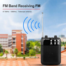 Load image into Gallery viewer, Retekess TR619 Megaphone Portable 3W FM Recording Voice Amplifier Teacher Microphone Speaker With Mp3 Player FM Radio Recorder
