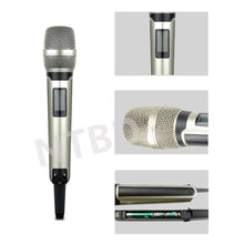 Load image into Gallery viewer, NTBD Stage Performance Show Party Hip Hop Home KTV EW135G4 UHF Professional Dual Wireless Microphne High Quality Metal Handheld
