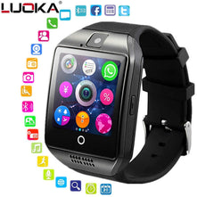 New Digital Touch Smart watch clock Q18 SmartWatch Support Sim TF Card Phone Call Push Message Camera For Android IOS Phone
