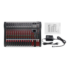 Load image into Gallery viewer, 12-channel Professional Mixer Computer Stage Recording USB Sound Card High Low Tone Bluetooth DJ Model Number Certification
