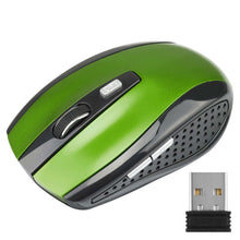 Load image into Gallery viewer, 2.4GHz Wireless Mouse Adjustable DPI Mouse 6 Buttons Optical Gaming Mouse Gamer Wireless Mice with USB Receiver for Computer PC - green - United States
