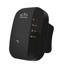 Load image into Gallery viewer, WiFi Extender Amplifier 300Mbps WiFi Repeater WiFi Booster Wi Fi Signal Router Long Range Wireless Wi-Fi Repeater Access Point - Black - US Plug
