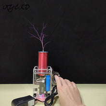 Load image into Gallery viewer, Portable Handheld Tesla Coil Artificial Lightning 10/13cm Electric Arc High Voltage Generator Scientific Experiment Tesla Coil
