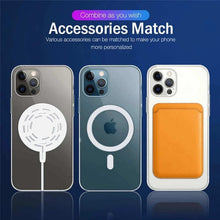 Load image into Gallery viewer, For Magsafe Magnetic Card Holder Case For iPhone 13 11 12 Pro MAX mini Leather Wallet Cover XR XS MAX Card phone Bag Adsorption

