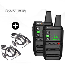 Load image into Gallery viewer, Walkie Talkie 2 Pcs Wireless Set Ham Amateur Radio Receiver Station Pmr Two-way Radio With Free Programming Software KSUN GZ20 - China - GZ20 2PCS
