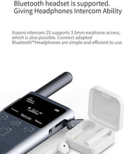 Load image into Gallery viewer, XIAOMI Walkie Talkie 2S 1.77&quot;Color Screen 4W Power 120-hour Standby Dual Mode 5km Call Distance IP54 Outdoors Security Intercom
