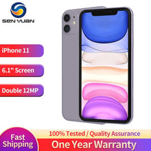Load image into Gallery viewer, Original Apple iPhone 11 4G LTE Mobile Phone Used-99%New 6.1&quot; 4GB RAM 64GB/128GB ROM A13 IOS SmartPhone NFC Hexa Core CellPhone
