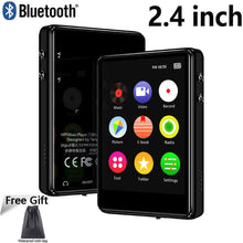 Load image into Gallery viewer, Original metal MP4 player Bluetooth 5.0 touch screen 2.4 inch built-in speaker MP3 with e-book radio recording video playback - 2.4 Inch Black
