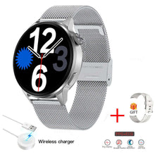 Load image into Gallery viewer, 2022 New NFC Smart Watch Men Smart Bluetooth Call Sport GPS Track Smartwatch Women Heart Rate ECG PPG Smartwatch For Android ios - Silver Mesh belt - China

