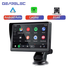 Load image into Gallery viewer, Universal 7inch Car Radio Multimedia Video Player Portable Wireless Apple CarPlay Android Auto Touch Screen For BMW VW KIA - China - With 8Led
