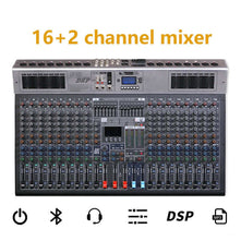 18-channel Professional Audio Mixer Console +48V Phantom Power 99 DSP Effects Bluetooth USB Computer Play For Stage performance