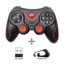 Load image into Gallery viewer, Wireless Joystick Support Bluetooth 3.0 T3/X3 Gamepad For PS3 Gaming Controller Control for Tablet PC Android Phone With Holder - T3 Plus With R-S - China
