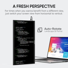 Load image into Gallery viewer, Arzopa 15.6 Ultra Slim Portable Monitor FHD 1080P External Display with Dual Speakers Second Screen for Laptop PC Phone Switch
