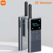 Load image into Gallery viewer, XIAOMI Walkie Talkie 2S 1.77&quot;Color Screen 4W Power 120-hour Standby Dual Mode 5km Call Distance IP54 Outdoors Security Intercom
