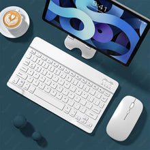 Load image into Gallery viewer, Wireless Bluetooth Tablet Keyboard and Mouse - China - White
