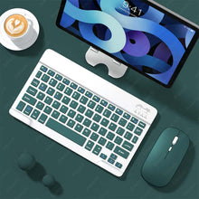 Load image into Gallery viewer, Wireless Bluetooth Tablet Keyboard and Mouse - China - Dark green
