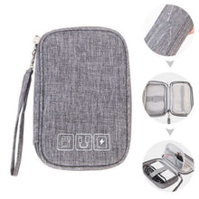 Load image into Gallery viewer, Cable Gadget Organizer Storage Bag - Dark Gray - China
