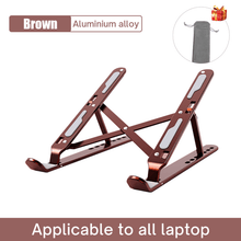 Load image into Gallery viewer, Foldable Aluminum Laptop Stand - China - Brown
