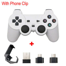 Load image into Gallery viewer, Wireless Gamepad For Android Phone/PC/PS3/TV Box Joystick 2.4G Joypad USB PC Game Controller For Xiaomi Smart Phone Accessories - White with clip - China
