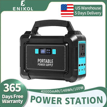 Portable Power Station Outdoor Solar Generator Battery Pack Charger for Emergency Camping - United States - 110V