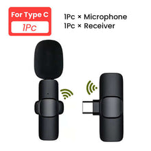 Load image into Gallery viewer, For iPhone Wireless Lavalier Portable Audio Video Recording Mini Mic Live Broadcast

